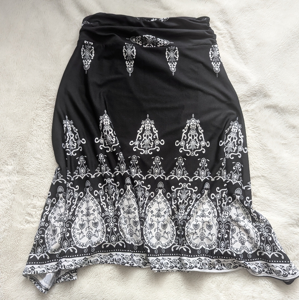 Vintage Handkerchief Hem Skirt, XS